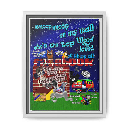snoops - framed canvas art