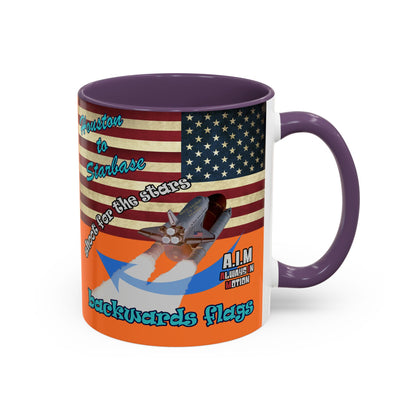shoot for the stars - Accent Mug (crusta)