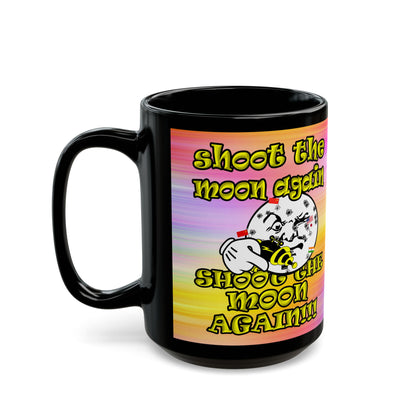 shoot the moon again - Black Mug (color blur)