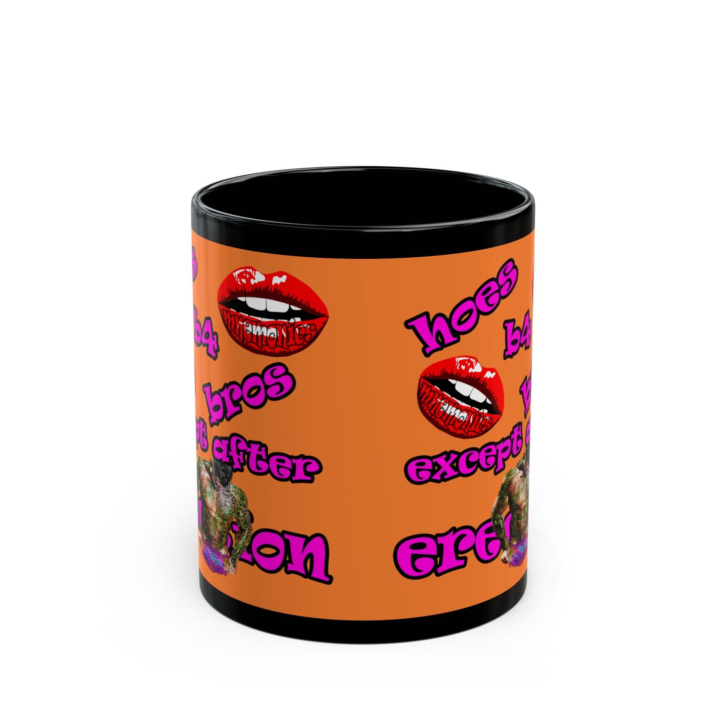 hoes b4 bros - Black Mug (crusta)