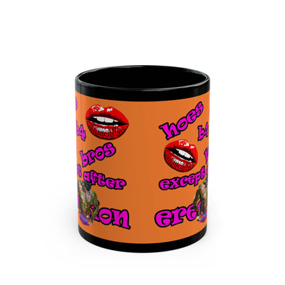 hoes b4 bros - Black Mug (crusta)
