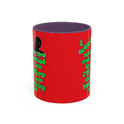 noticed you noticing - Accent Mug (red)