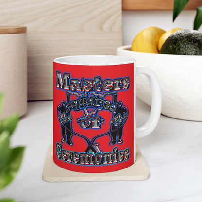 em cee squared - White Mug (red)
