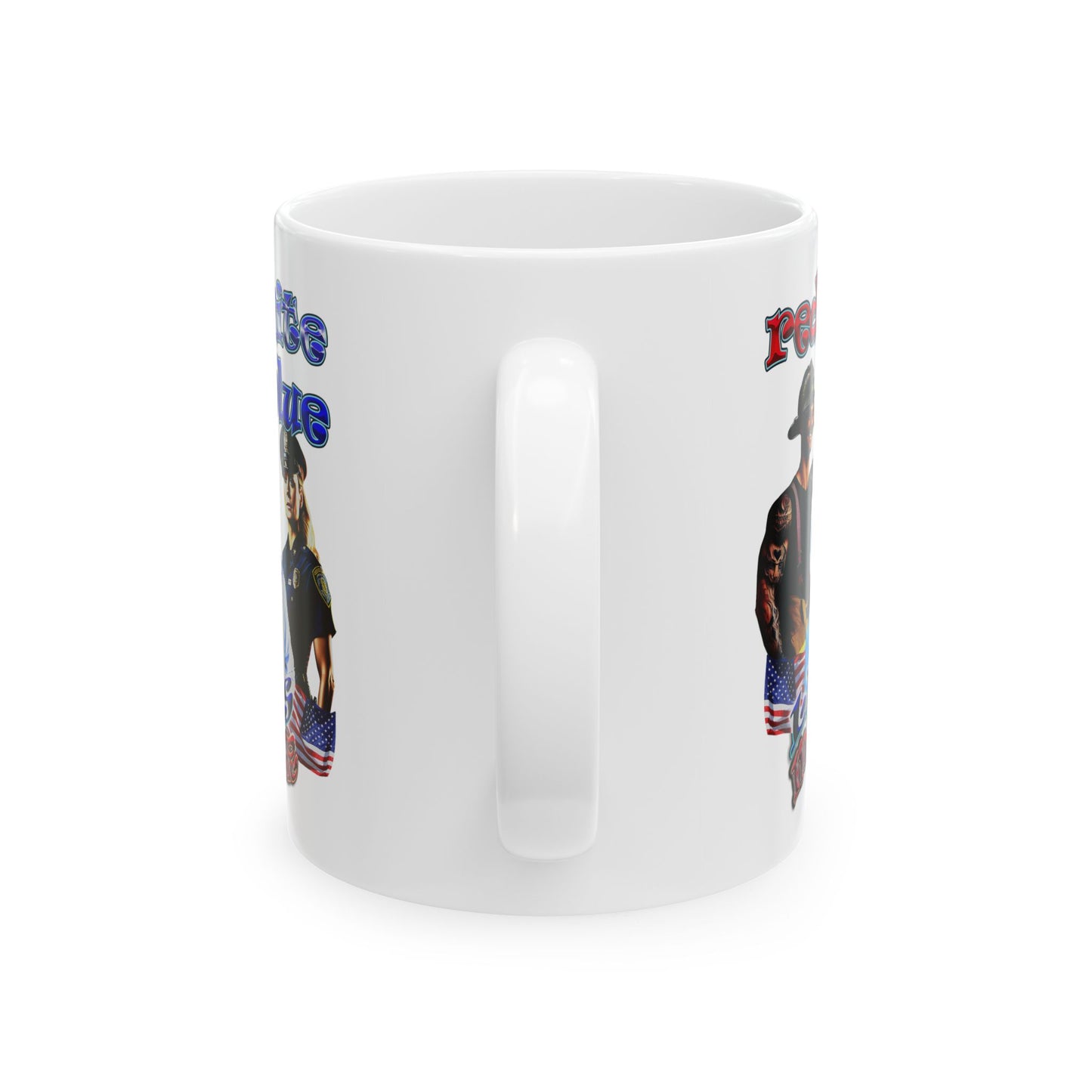 rw&b lives matter - White Mug (white)