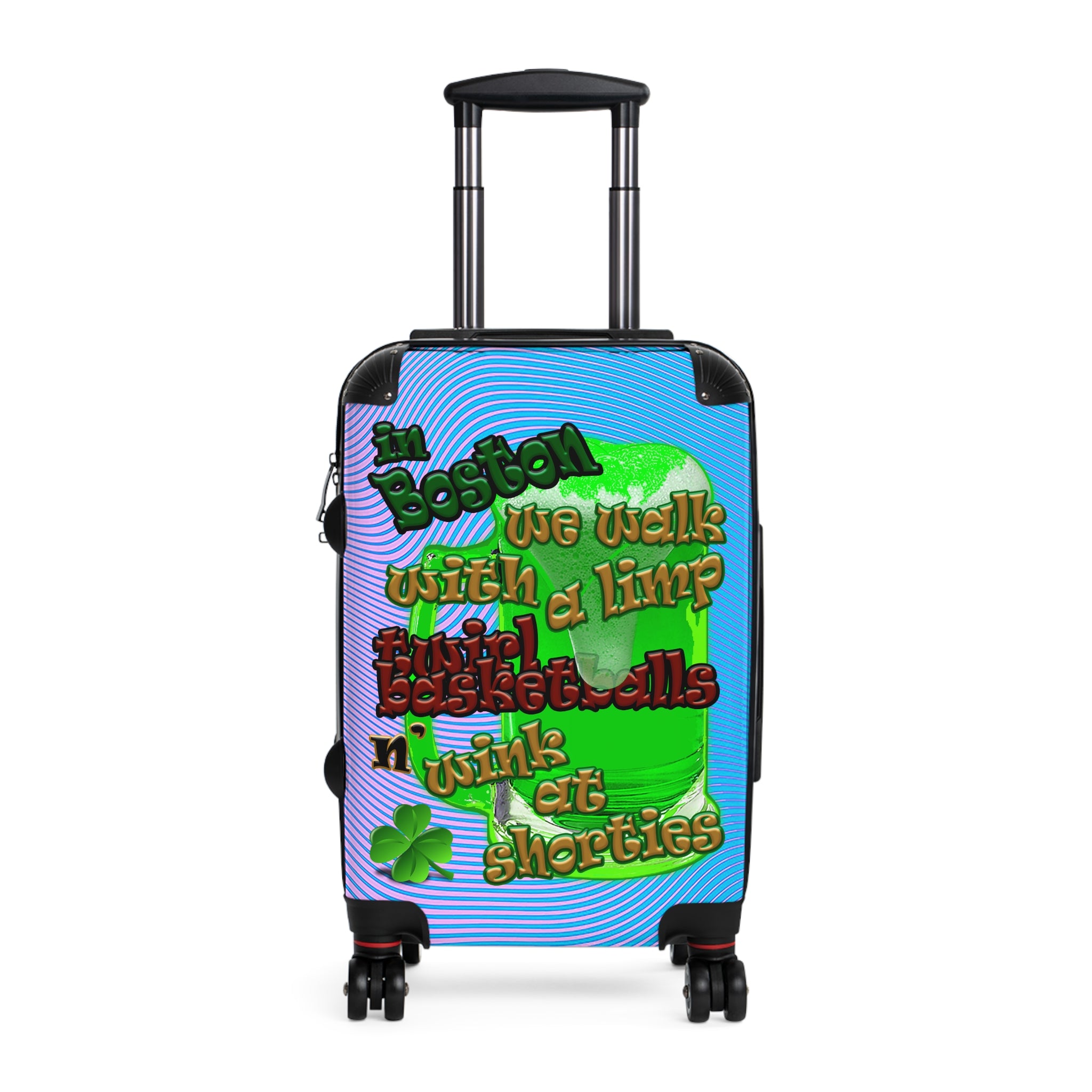 celtics logo - Suitcase (light blue-purple wave)
