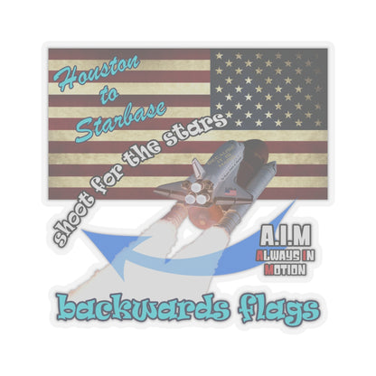 shoot for the stars - Kiss-Cut Stickers