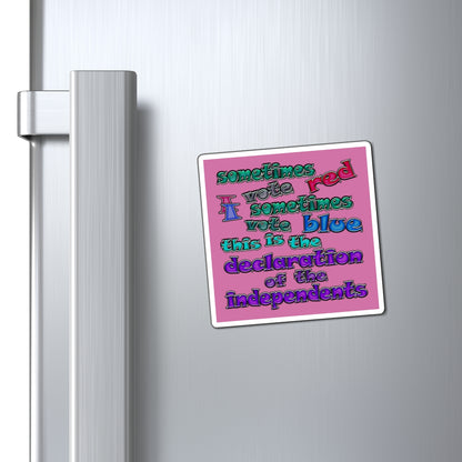 declaration of the independents - Magnets - (light pink)