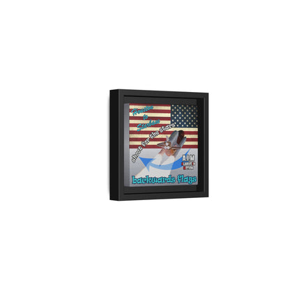 shoot for the stars - framed canvas art (brushed nickel)