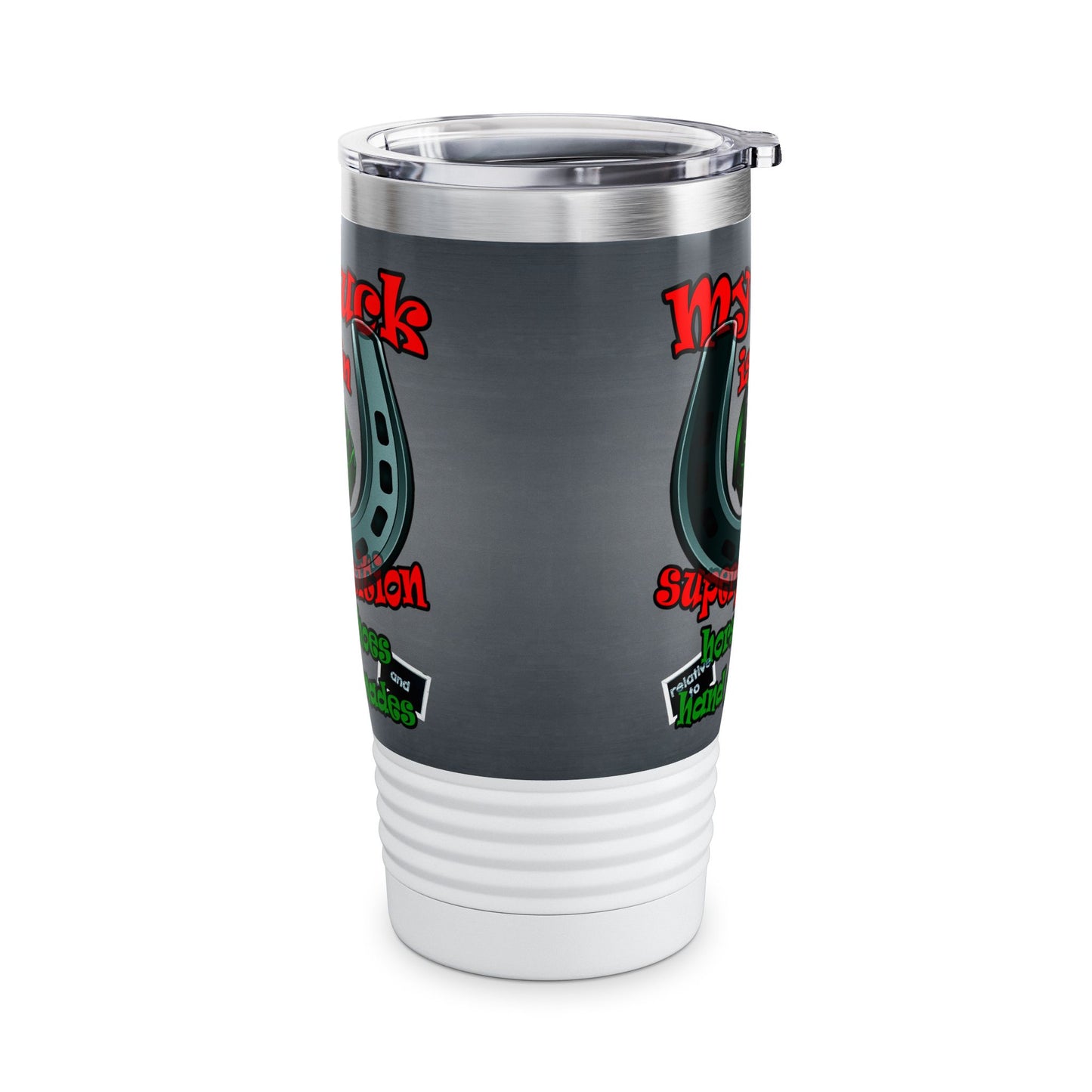 my luck - Ringneck Tumbler, 20oz (grey-light grey)