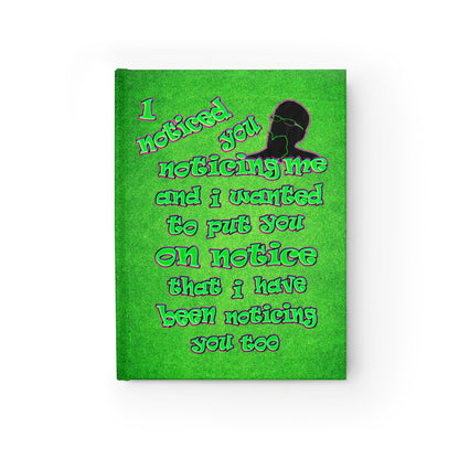 noticed you noticing - journal-blank (green turf)