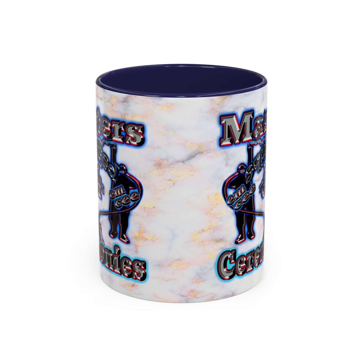 em cee squared - Accent Mug (white marble)