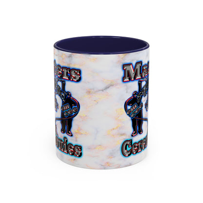 em cee squared - Accent Mug (white marble)
