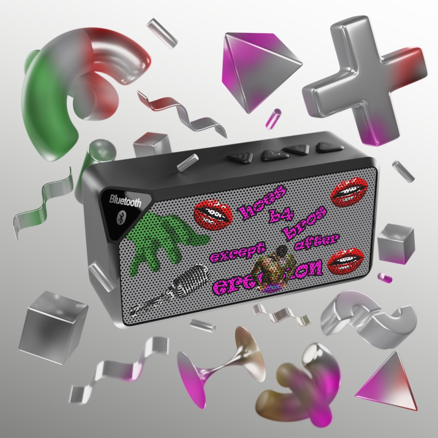 hoes b4 bros - Jabba Bluetooth Speaker (grey)