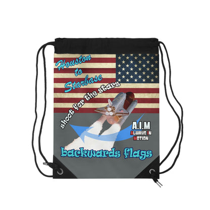 shoot for the stars - Drawstring Bag (dark grey)
