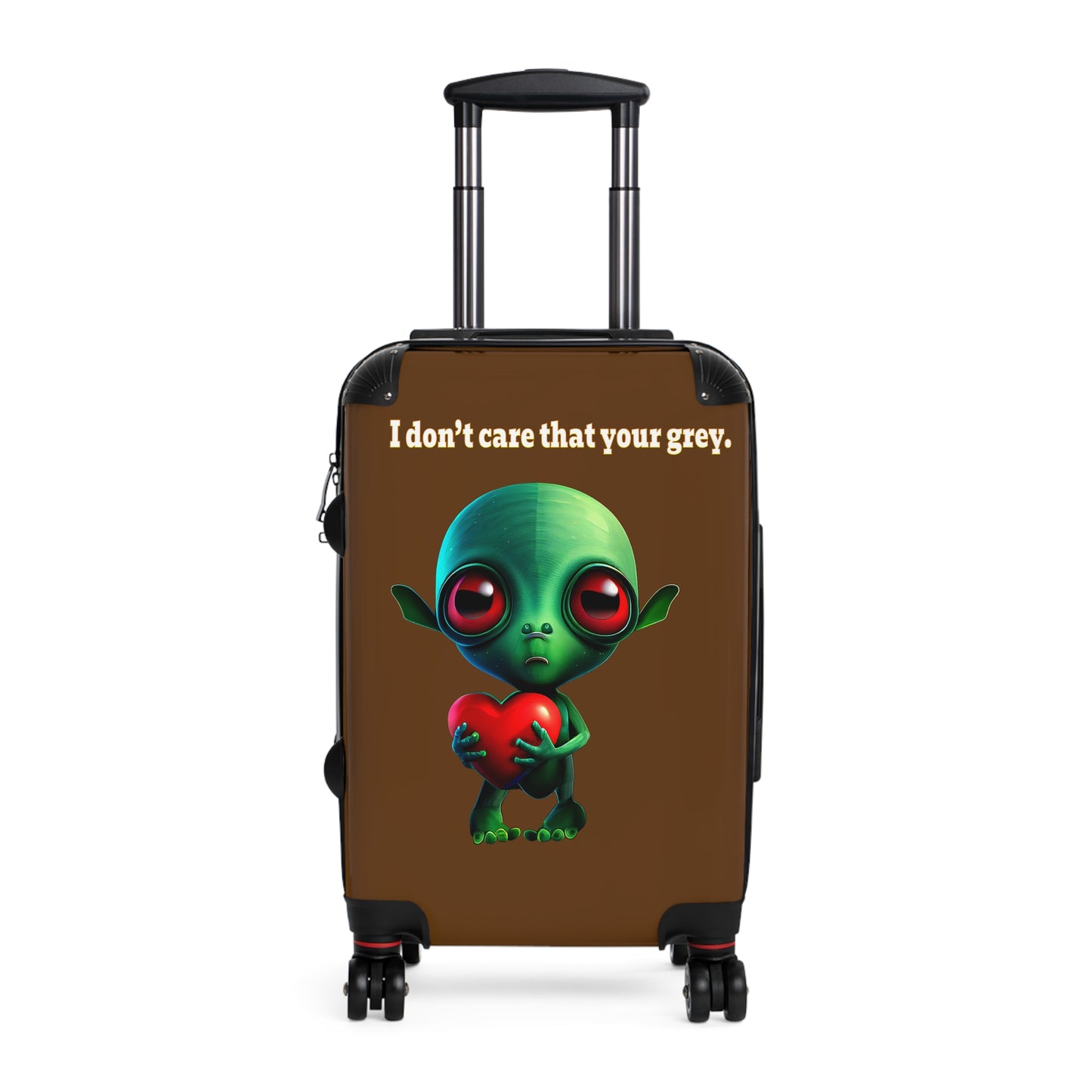 I don't care that your grey - Suitcase (brown)