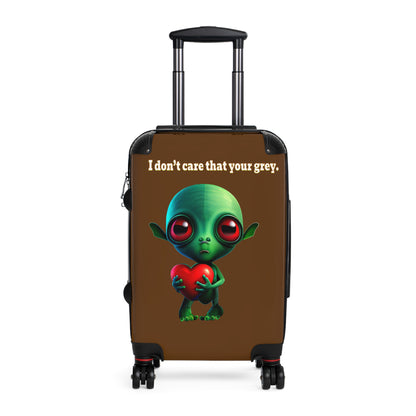 I don't care that your grey - Suitcase (brown)