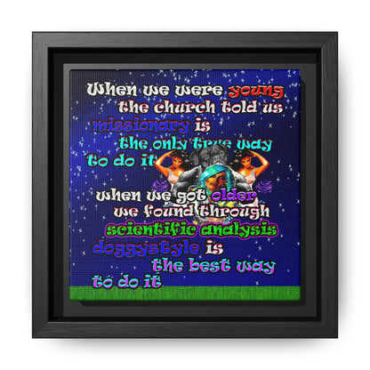 doggystyle - framed canvas art ('snoops' background)
