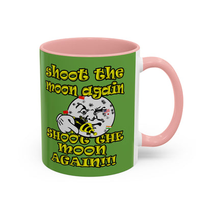 shoot the moon again - Accent Mug (green)