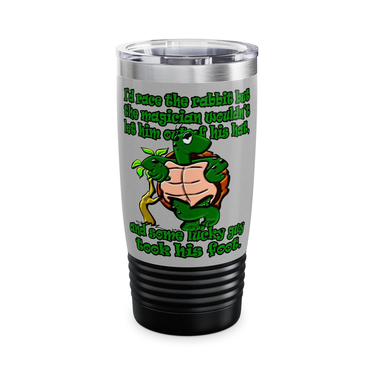 turtle race - Ringneck Tumbler, 20oz (light grey)