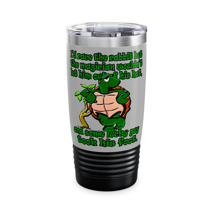 turtle race - Ringneck Tumbler, 20oz (light grey)