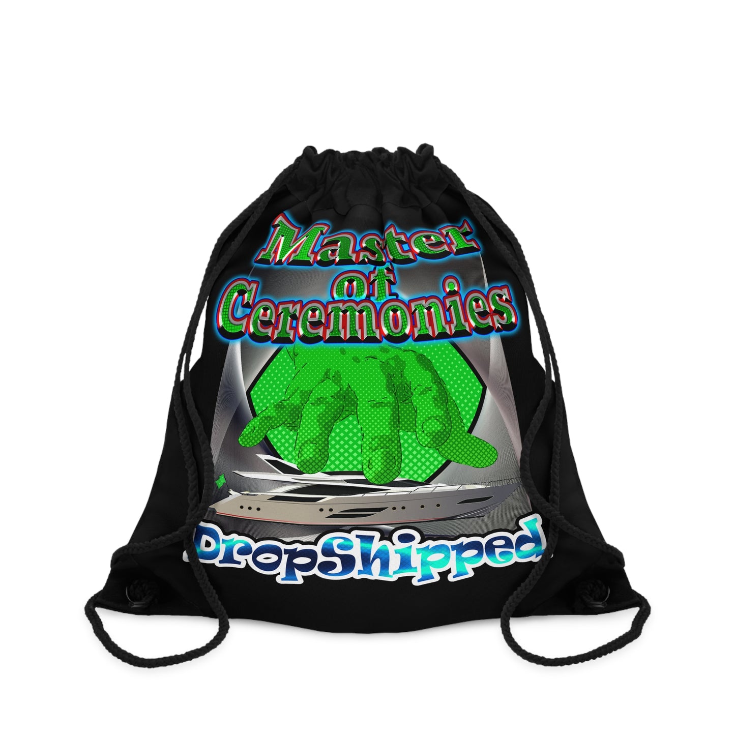 logo - Drawstring Bag (black)