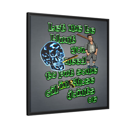 og - framed canvas art (grey-light grey)