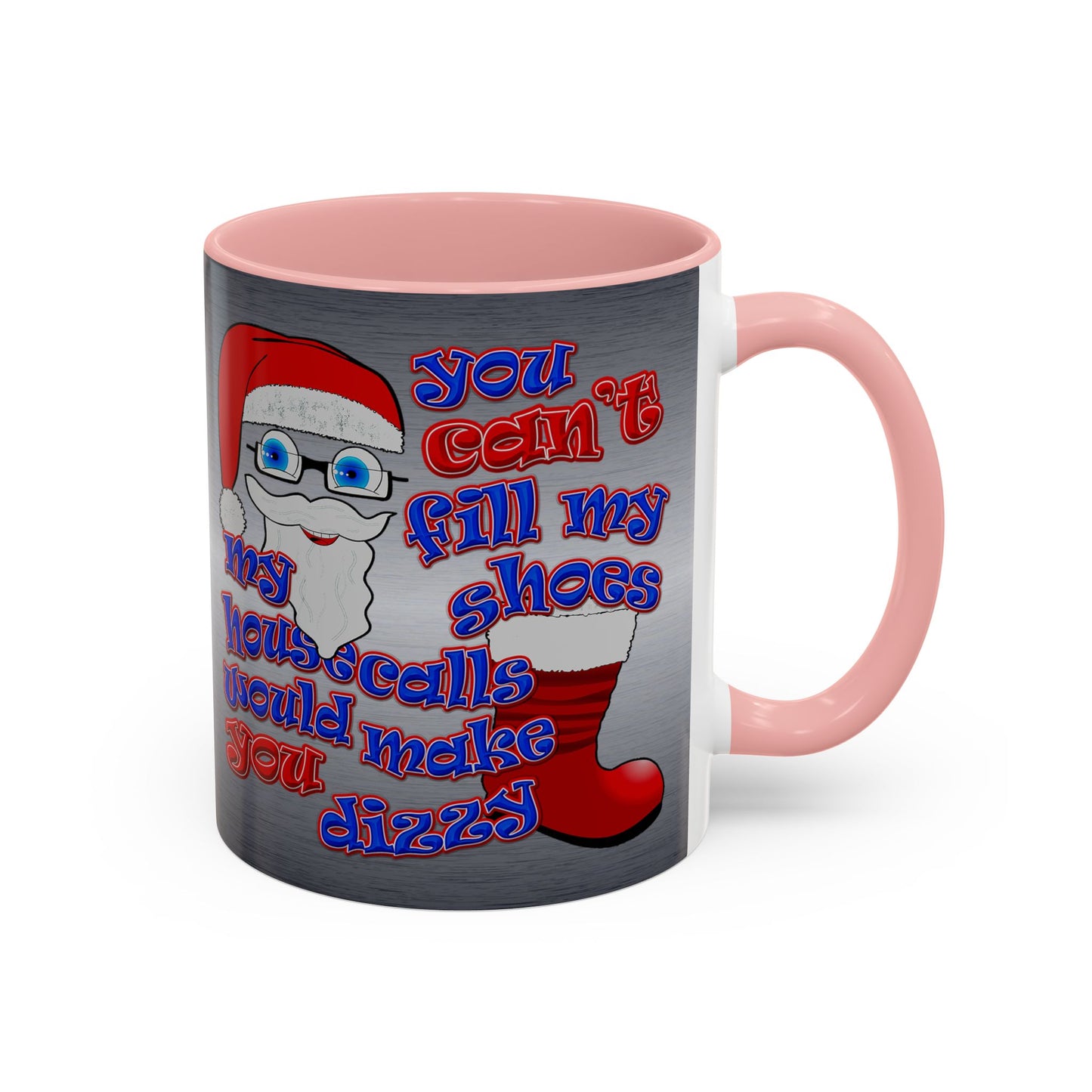 santa's shoes - Accent Mug (brushed nickel)