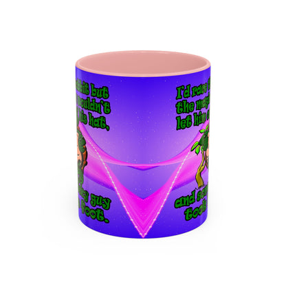 turtle race - Accent Mug (purple-pink wave)