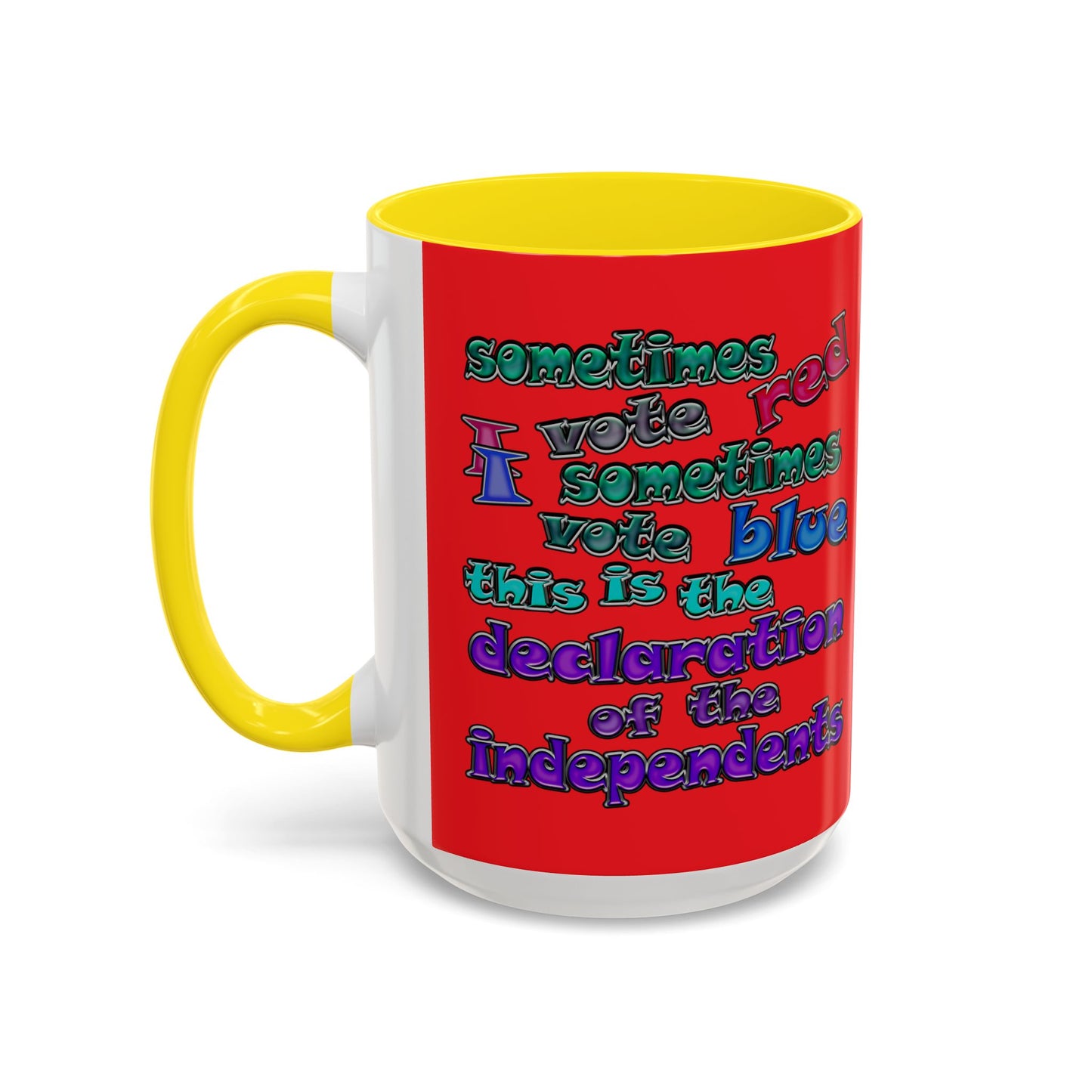 declaration of the independents - Accent Mug (red)