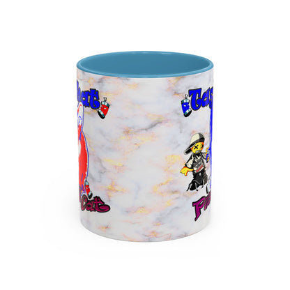 tag that - Accent Mug (white marble)