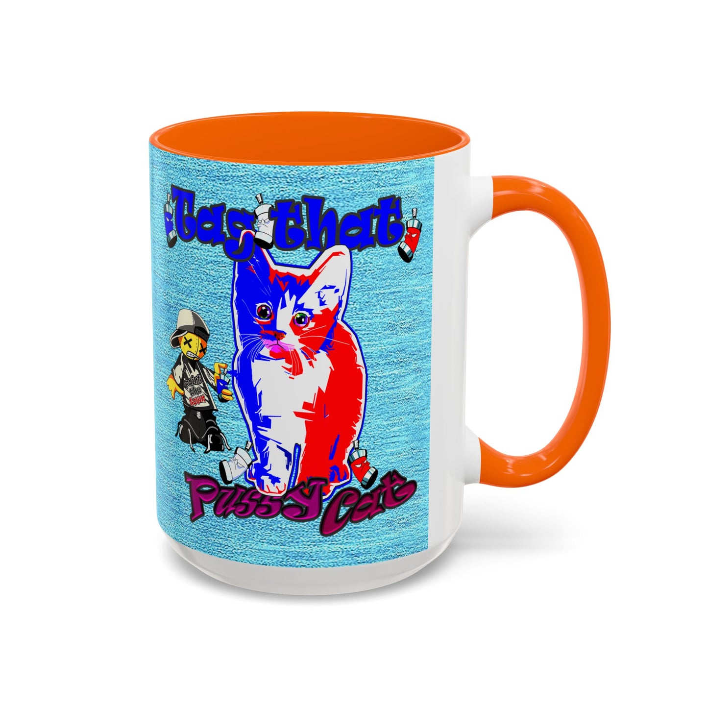 tag that - Accent Mug (faded blue)
