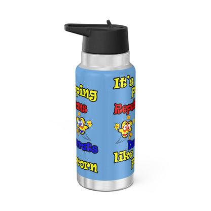 popping like popcorn - Gator Tumbler, 32oz (light blue)