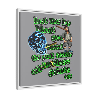og - framed canvas art (grey)