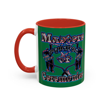 em cee squared - Accent Mug (dark green)
