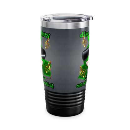 disc jockey - Ringneck Tumbler, 20oz (grey-light grey)