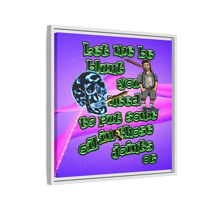 og - framed canvas art (purple-pink wave)