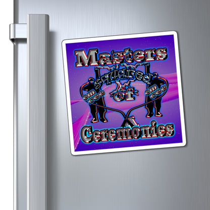 em cee squared - Magnets - (purple-pink wave)