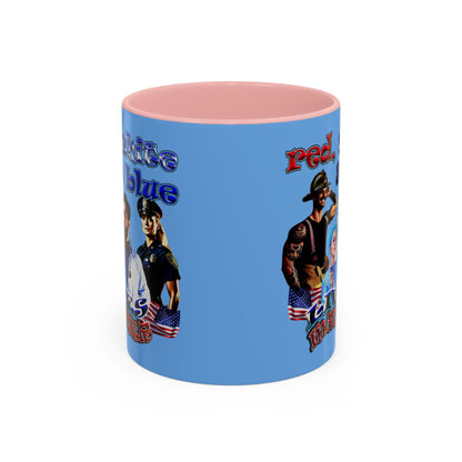 rw&b lives matter - Accent Mug (light blue)