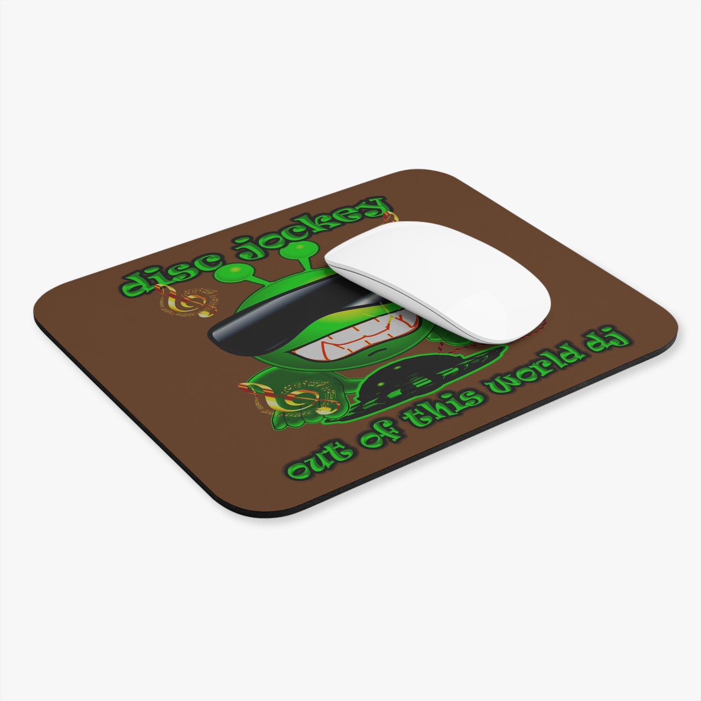 disc jockey - Mouse Pad (Rectangle) (brown)