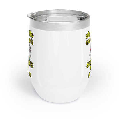 shoot the moon again - Chill Wine Tumbler (white)