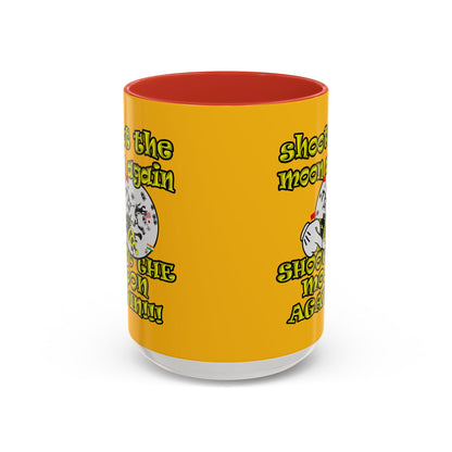 shoot the moon again - Accent Mug (yellow)