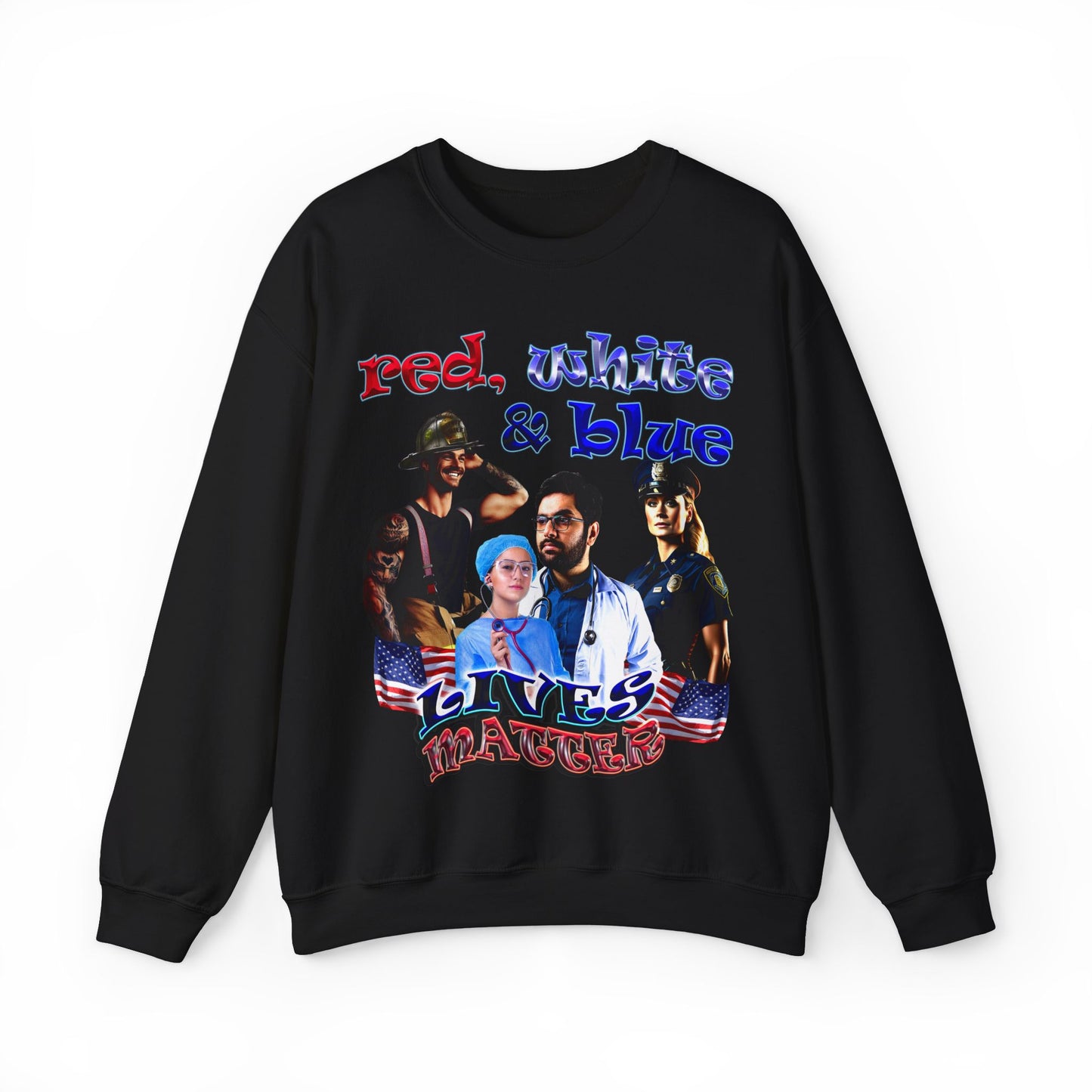 rw&b lives matter - Unisex Heavy Blend™ Crewneck Sweatshirt