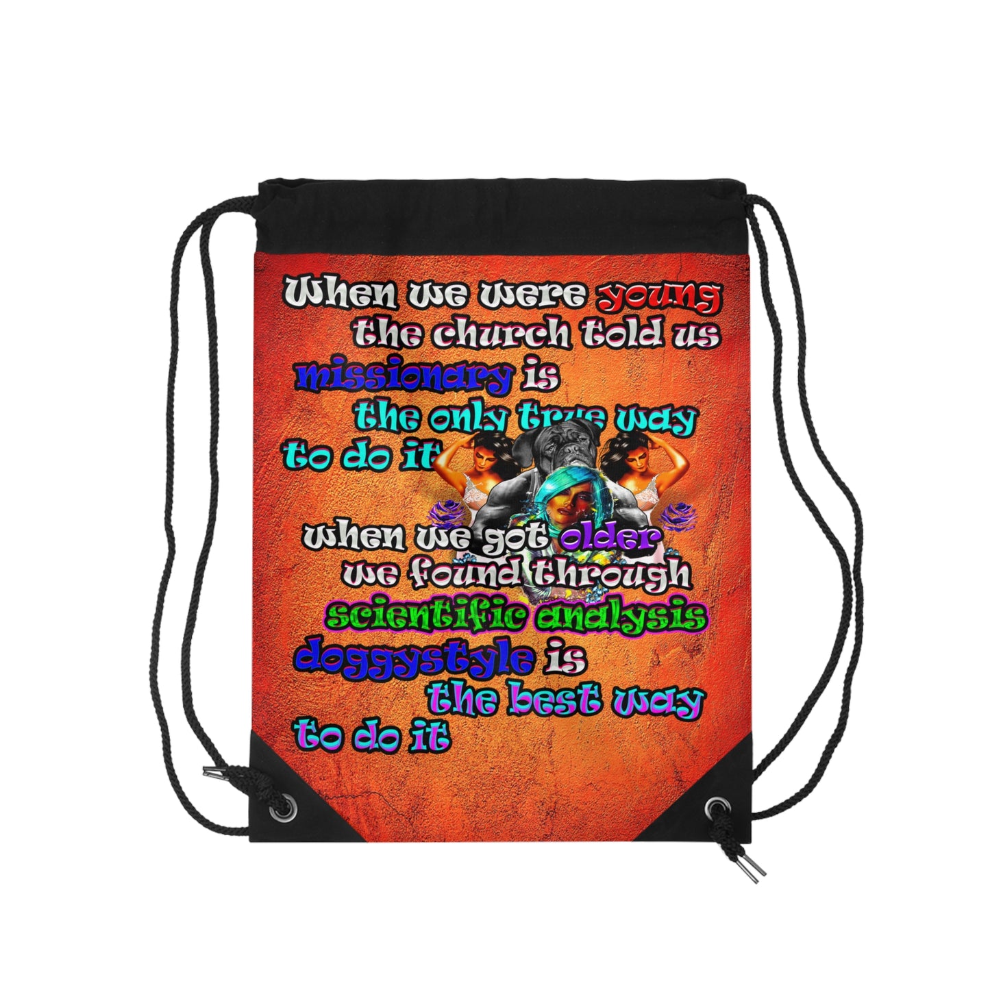 doggystyle - Drawstring Bag (burnt orange)
