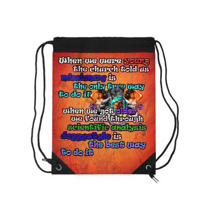 doggystyle - Drawstring Bag (burnt orange)