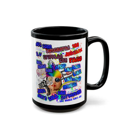 drop the beat - Black Mug (white)