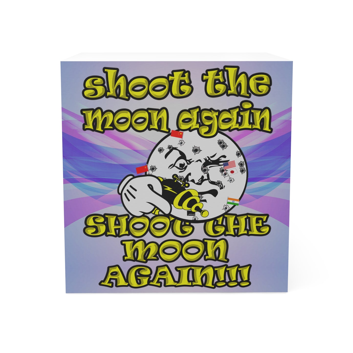 shoot the moon again - note cube (light blue-pink wave)