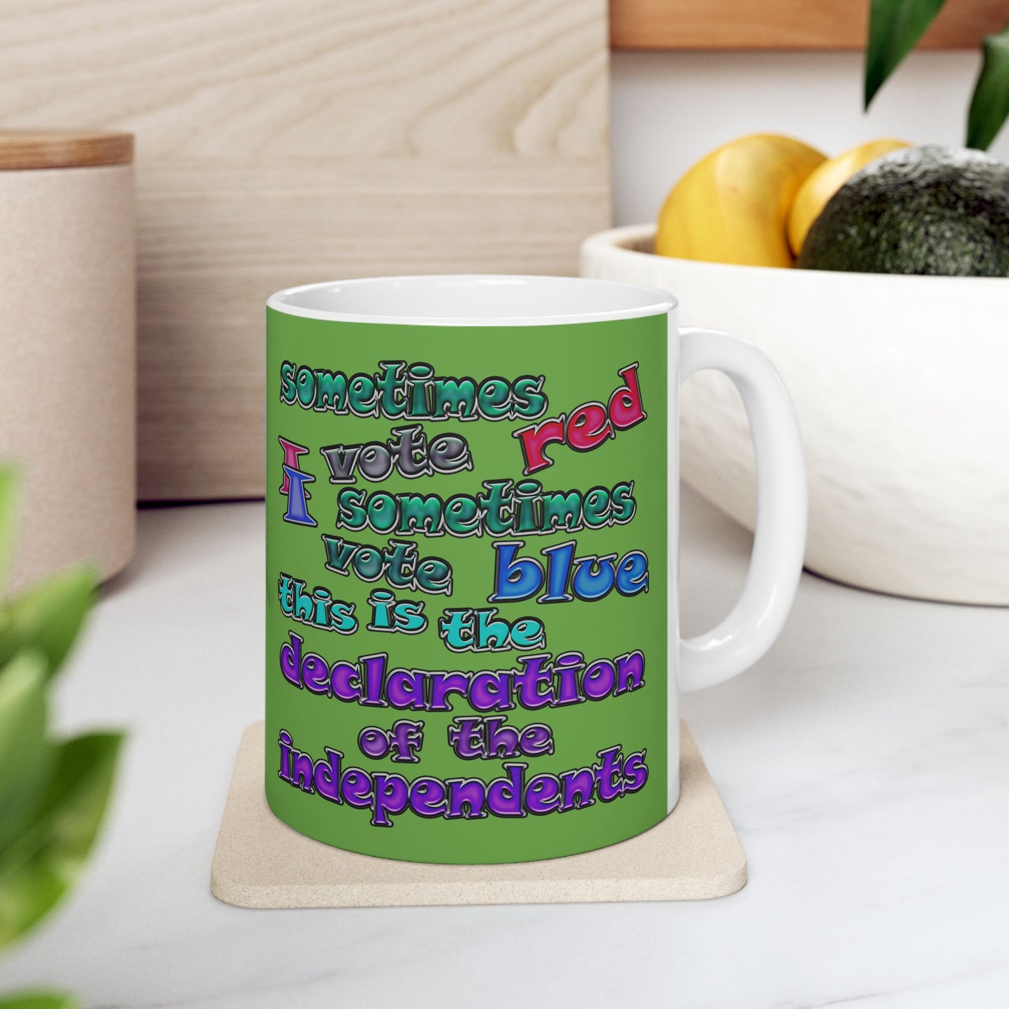 declaration of the independents - White Mug (green)
