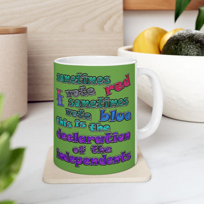 declaration of the independents - White Mug (green)