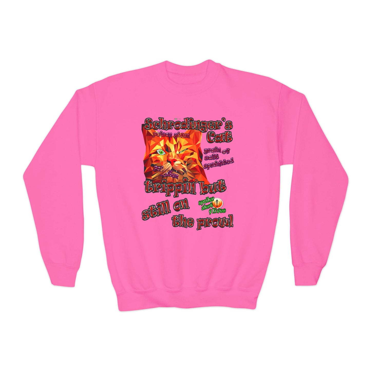 schrodinger's cat - Youth Crewneck Sweatshirt
