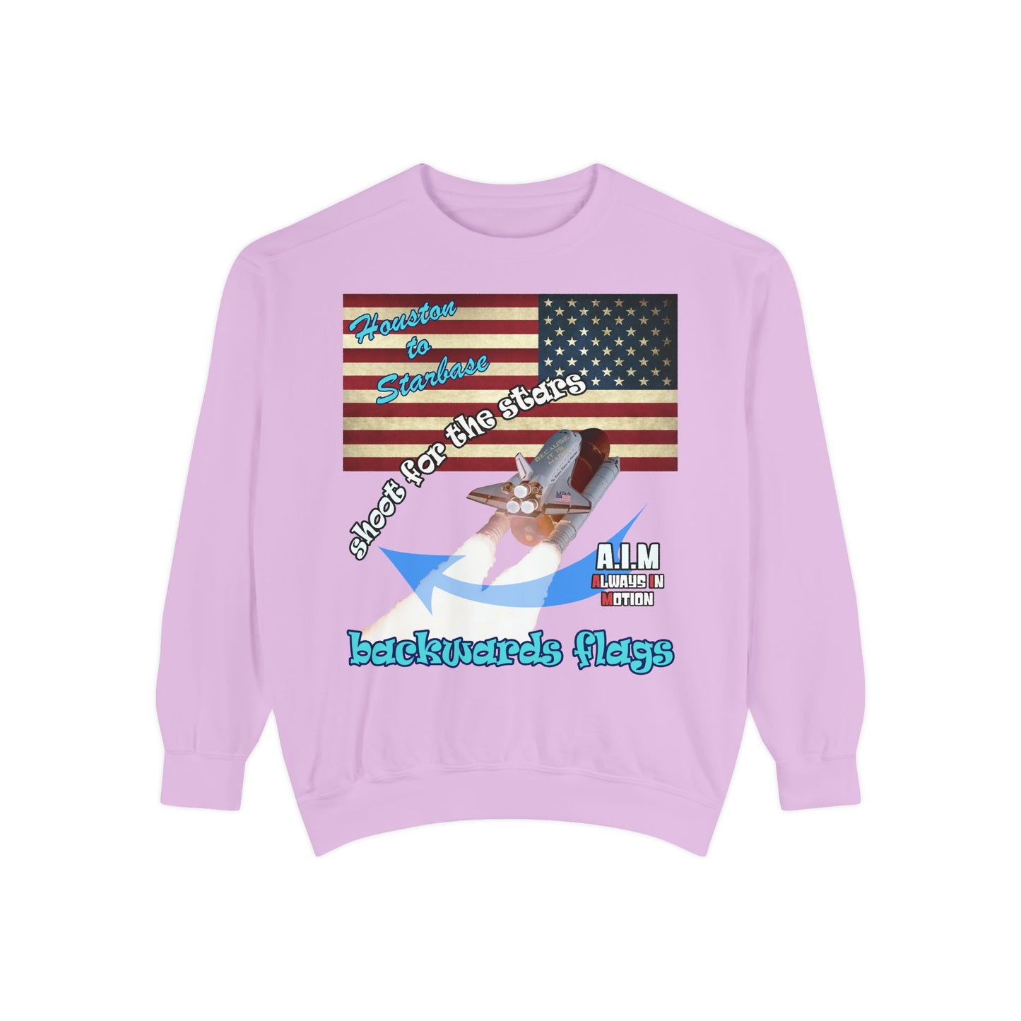 shoot for the stars - Unisex Garment-Dyed Sweatshirt